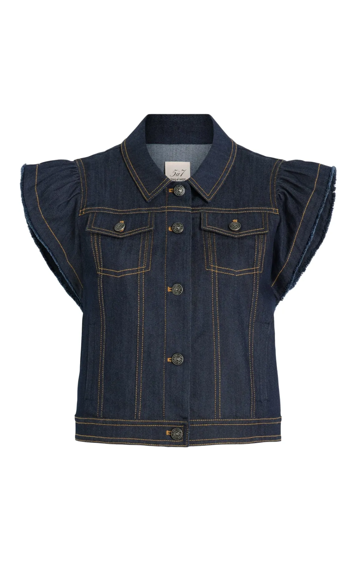 Cinq à Sept Adley Vest<Women Jackets | Denim