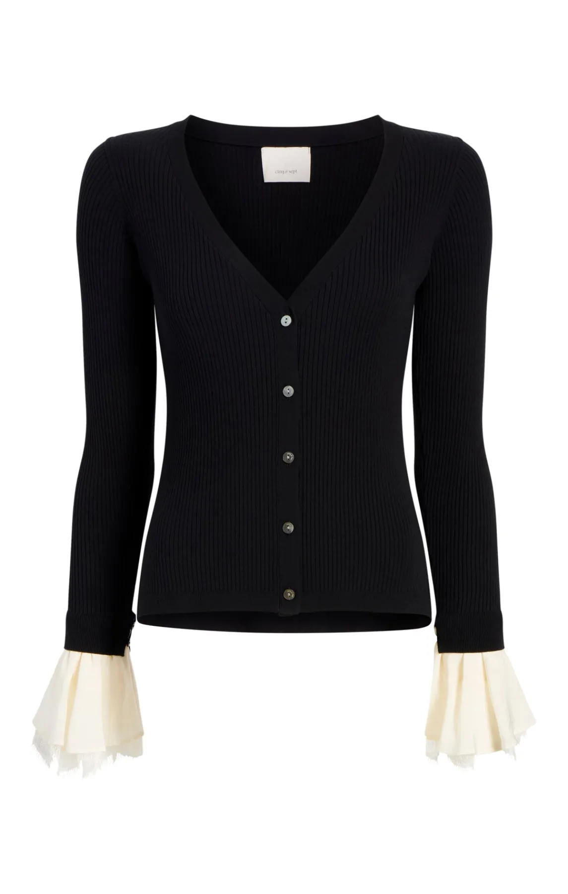 Cinq à Sept Bernadette Prestyled Ribbed Cardigan<Women Long Sleeve Tops | Sweaters & Knits