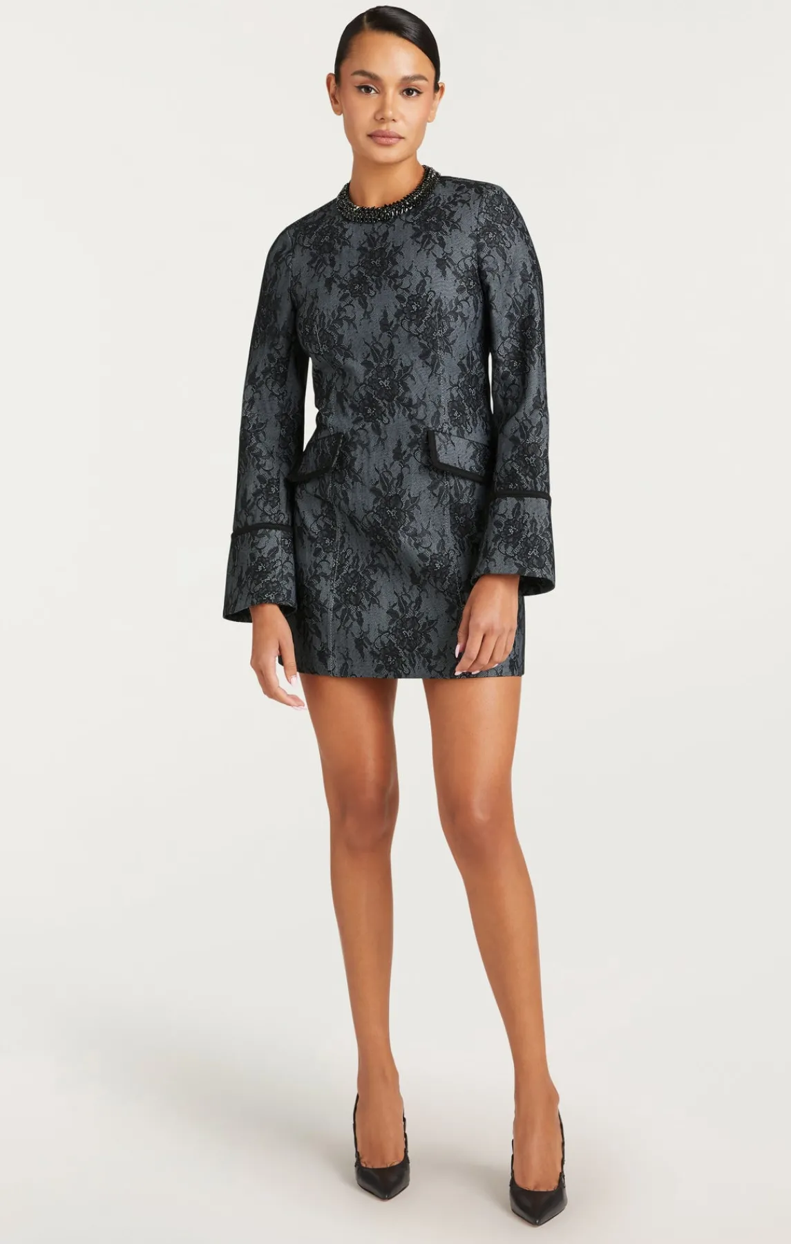 Cinq à Sept Bonded Lace Reina Dress<Women Mini