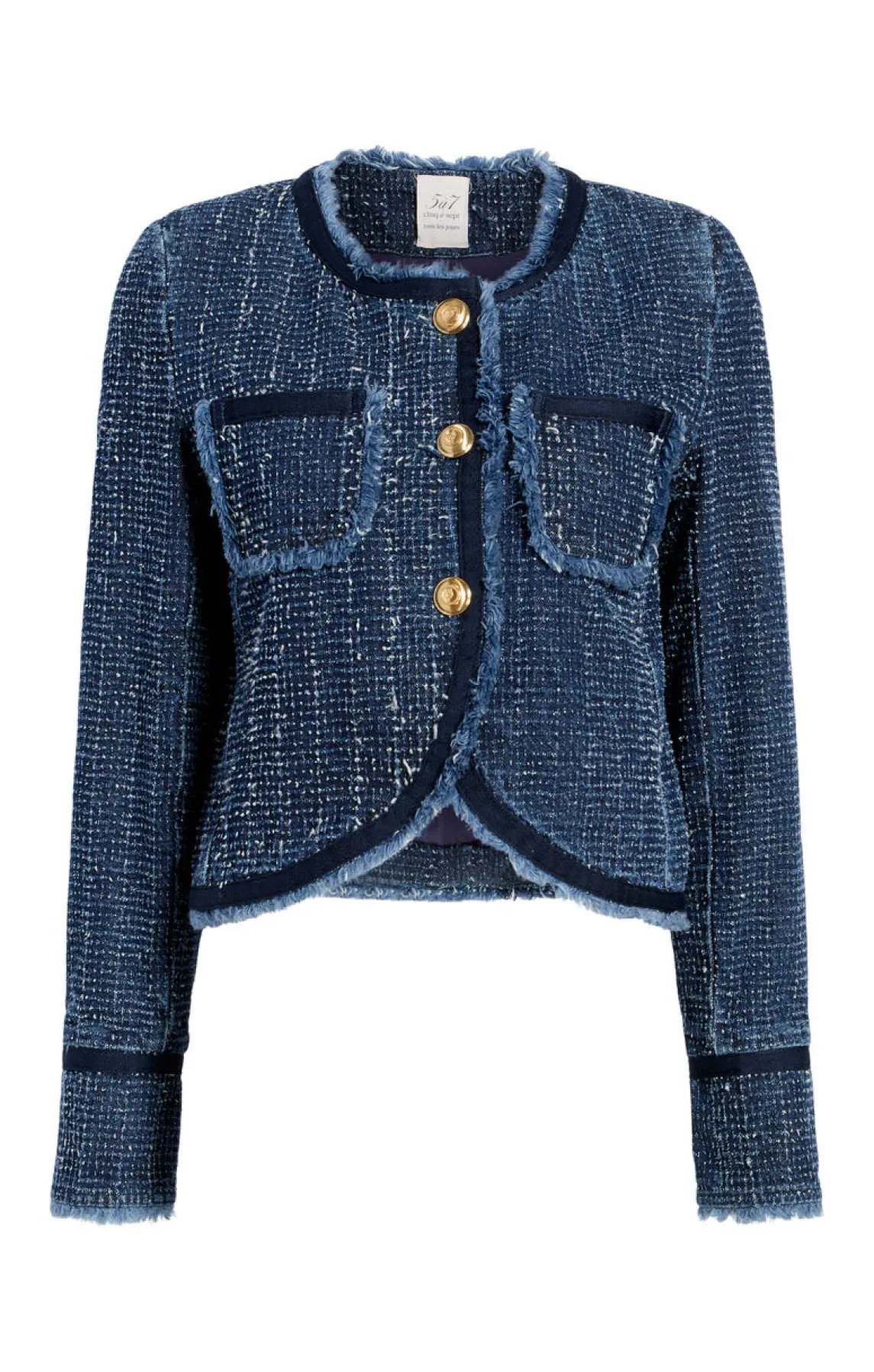 Cinq à Sept Boucle Denim Zanda Jacket<Women Jackets | Denim