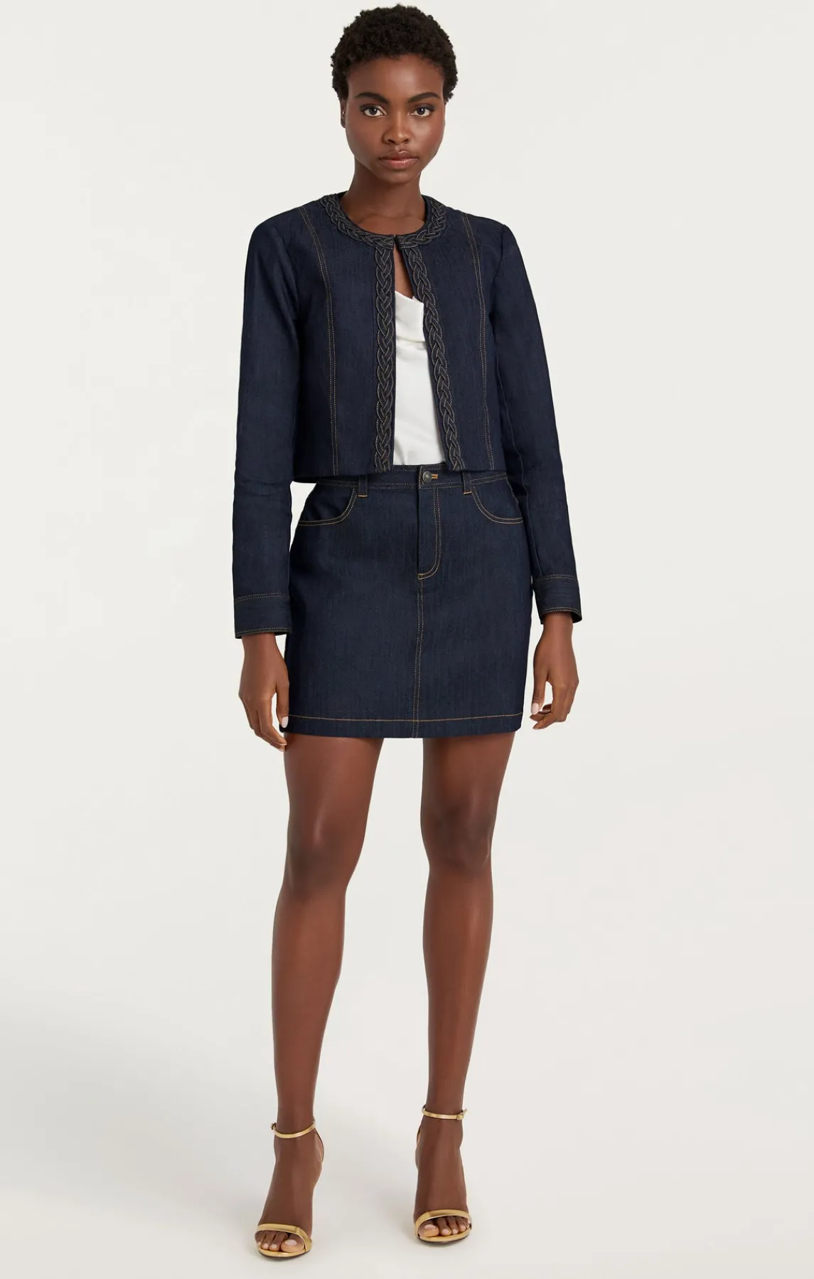 Cinq à Sept Braided Ayala Jacket<Women Jackets | Denim