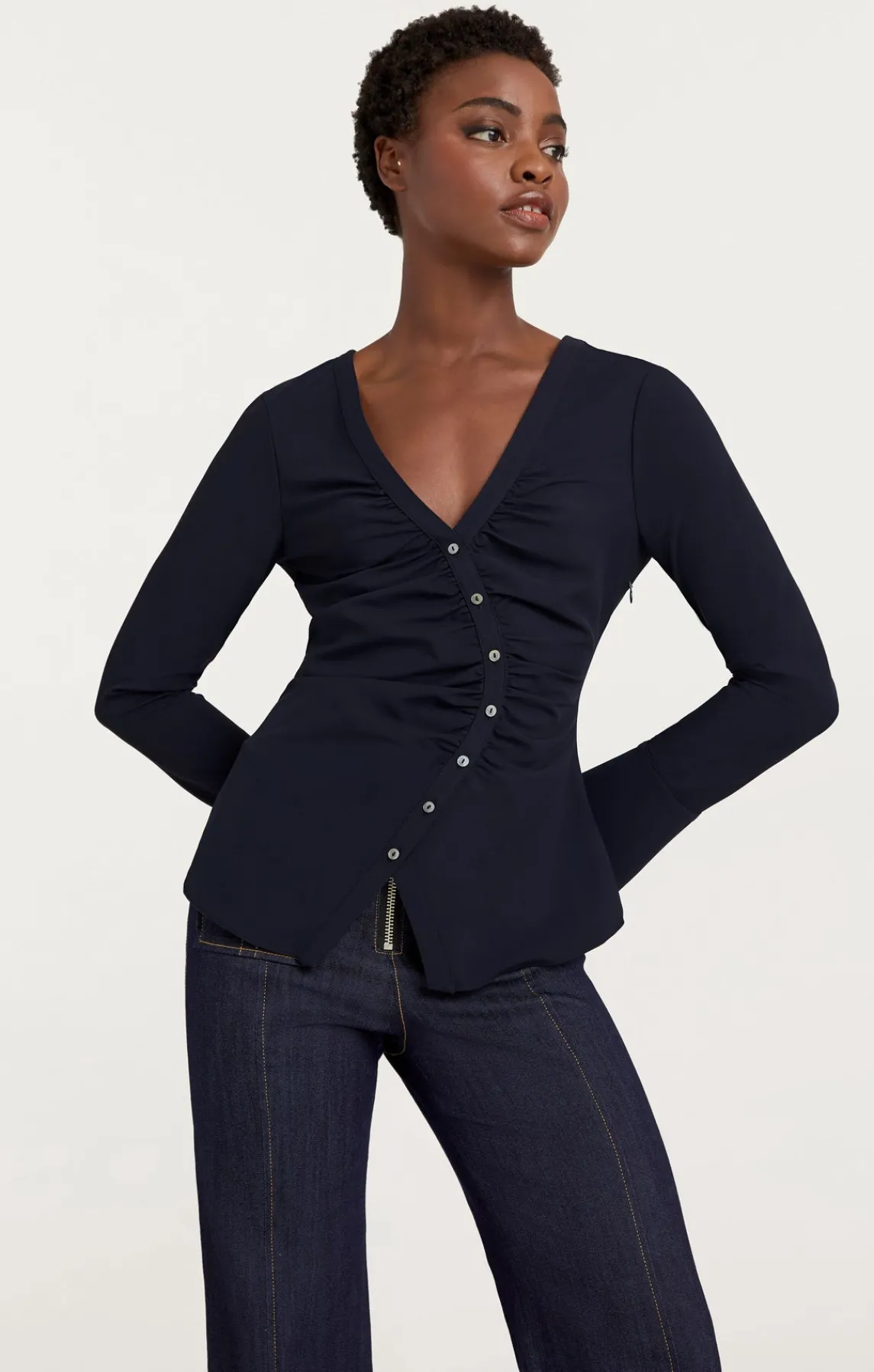 Cinq à Sept Carmen Top<Women Long Sleeve Tops