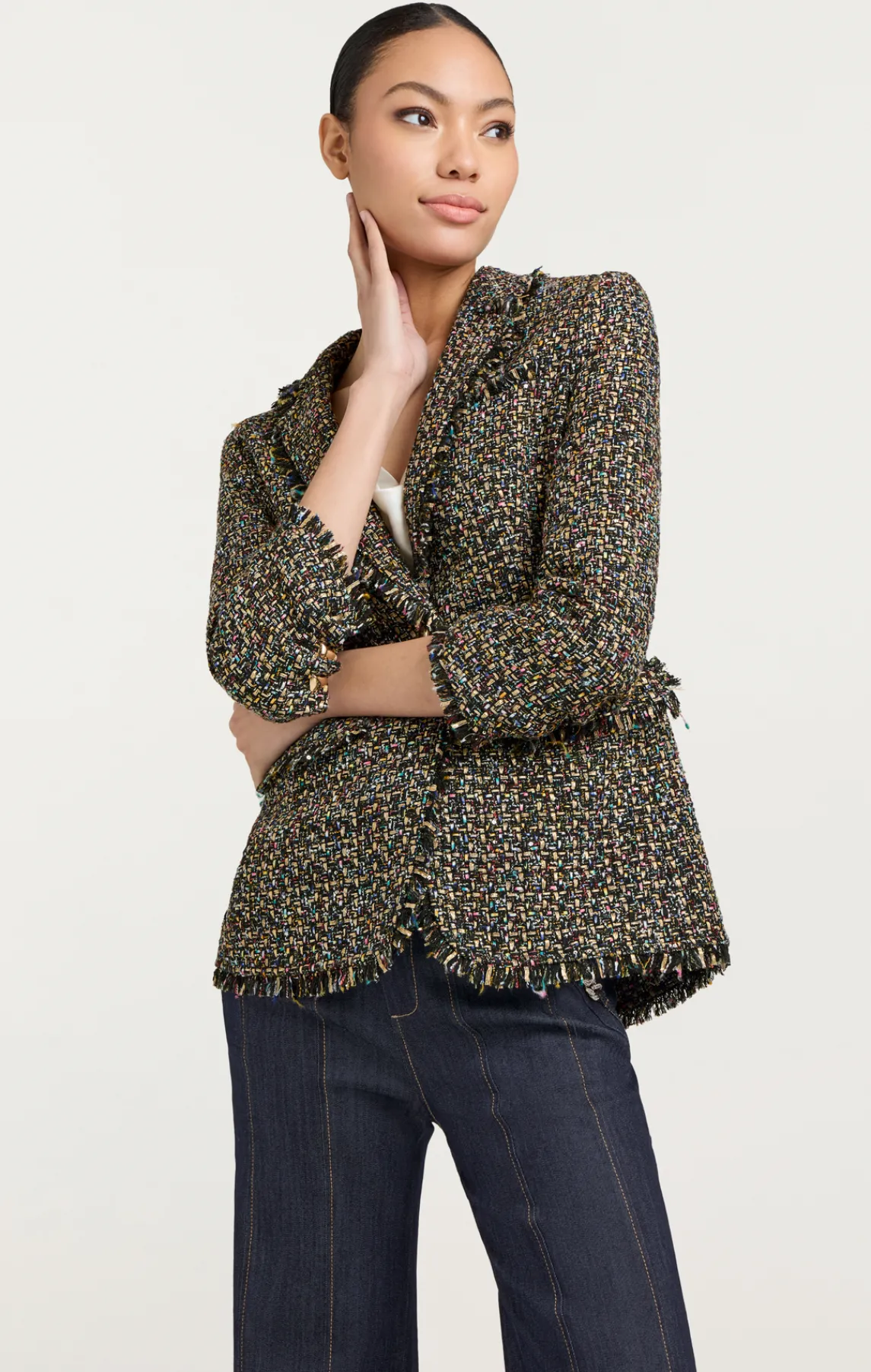 Cinq à Sept Confetti Tweed Khloe Blazer<Women Jackets