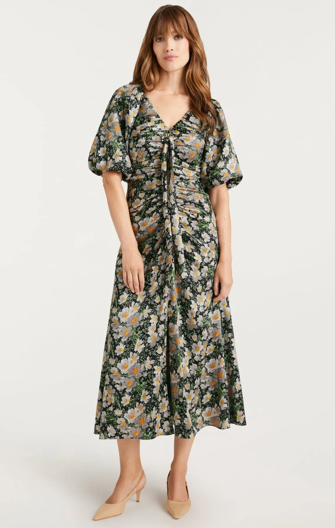 Cinq à Sept Cosmo Flowers Brenton Dress<Women Midi