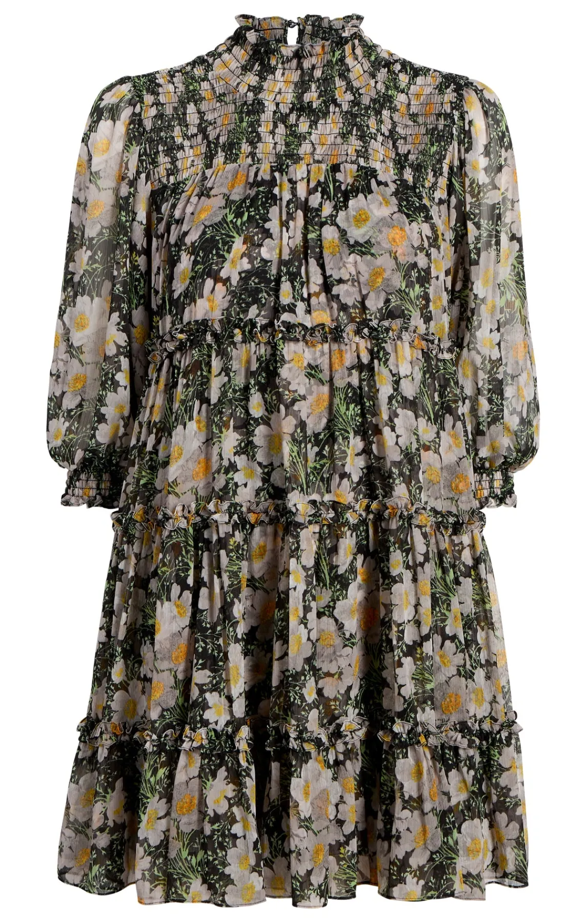 Cinq à Sept Cosmo Flowers Olive Dress<Women Mini