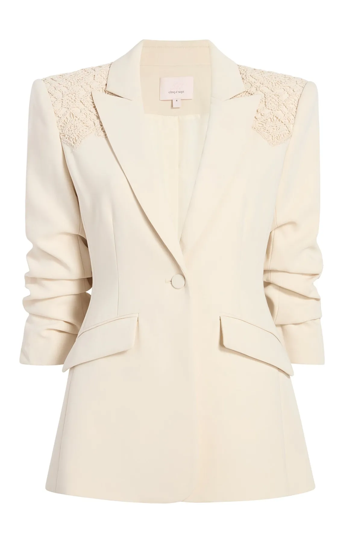 Cinq à Sept Crochet Lace Scrunched Cheyenne Blazer<Women Jackets