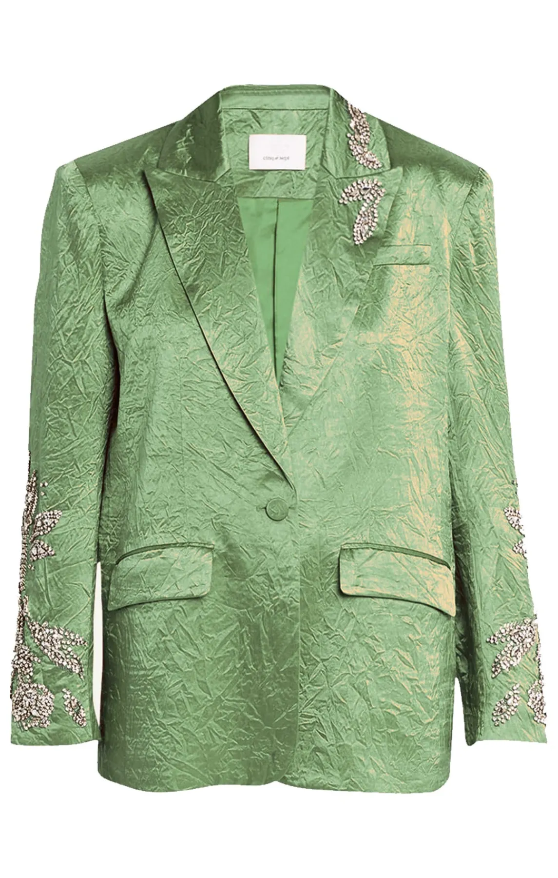 Cinq à Sept Crystal Floral Embellished Cheyenne Blazer<Women Jackets