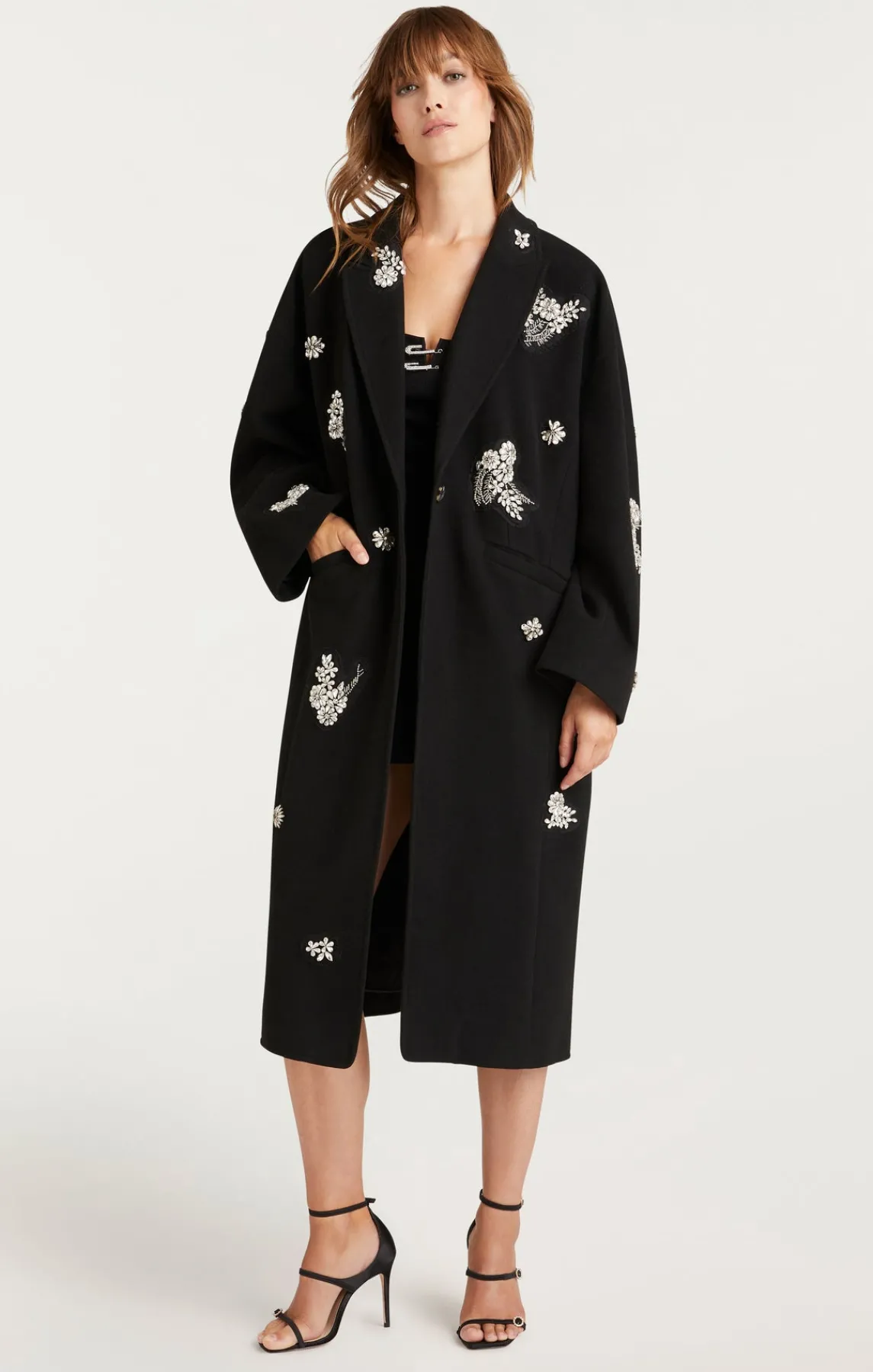 Cinq à Sept Crystal Ivy Gravis Coat<Women Outerwear