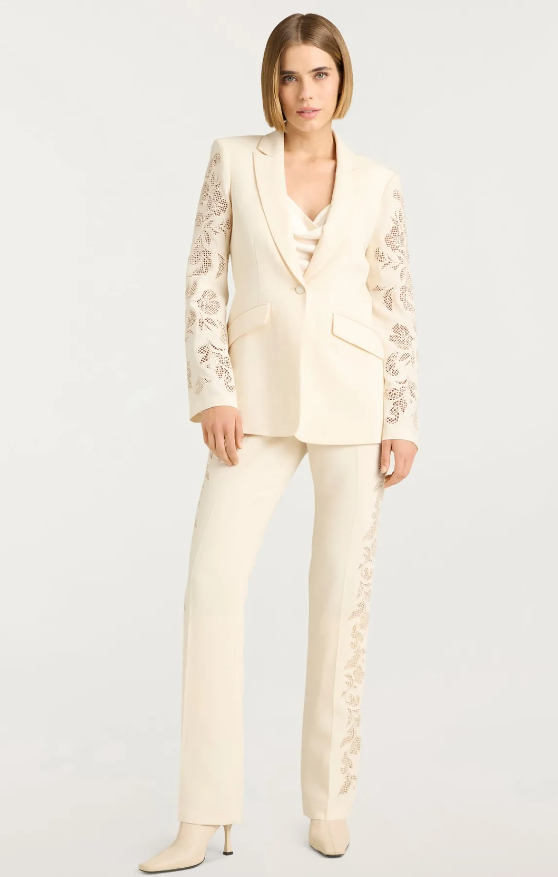 Cinq à Sept Cutout Paisley Embellished Cheyenne Blazer<Women Blazers