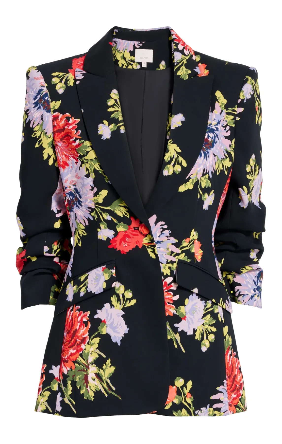 Cinq à Sept Dark Chrysanthemum Scrunched Cheyenne Blazer<Women Jackets