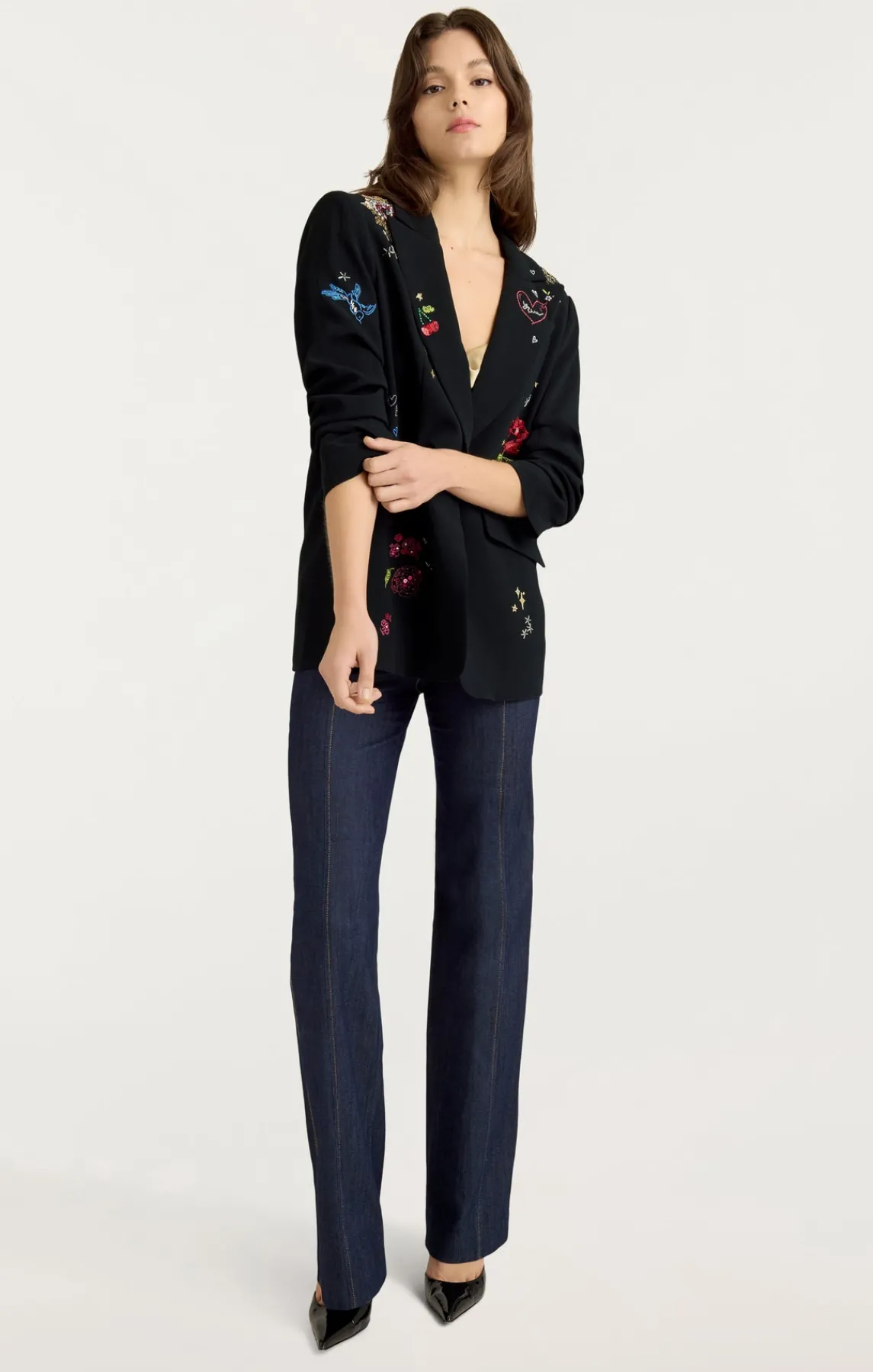 Cinq à Sept Daydream Doodles Embellished Kelsa Blazer<Women Jackets