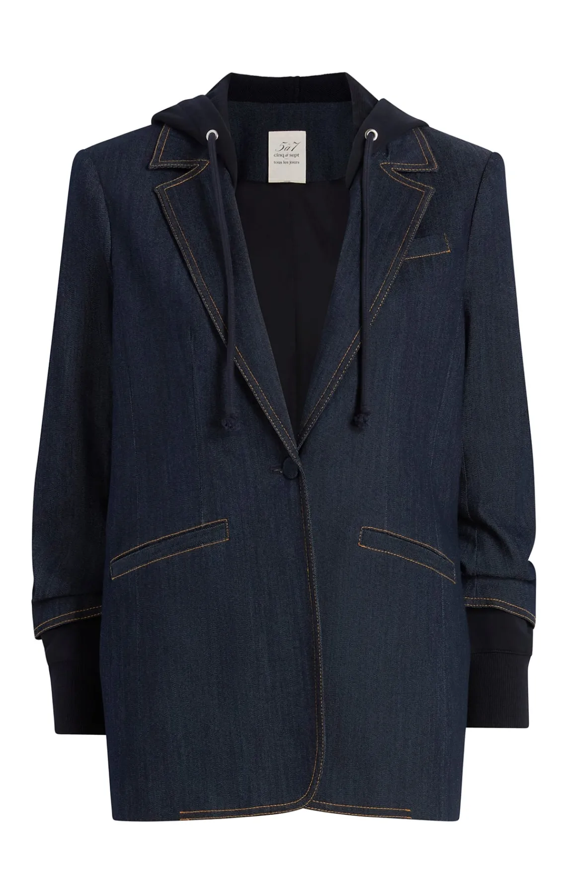 Cinq à Sept Denim Hooded Khloe Blazer<Women Jackets | Denim