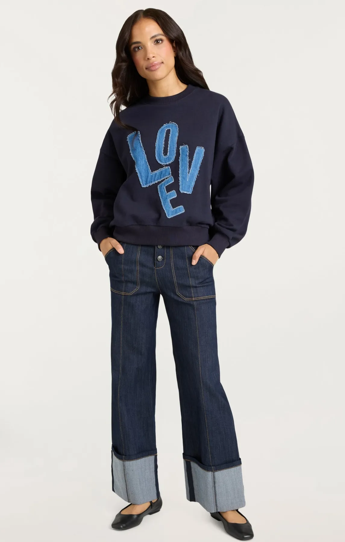 Cinq à Sept Denim Love Brandy Pullover<Women Long Sleeve Tops | Sweaters & Knits