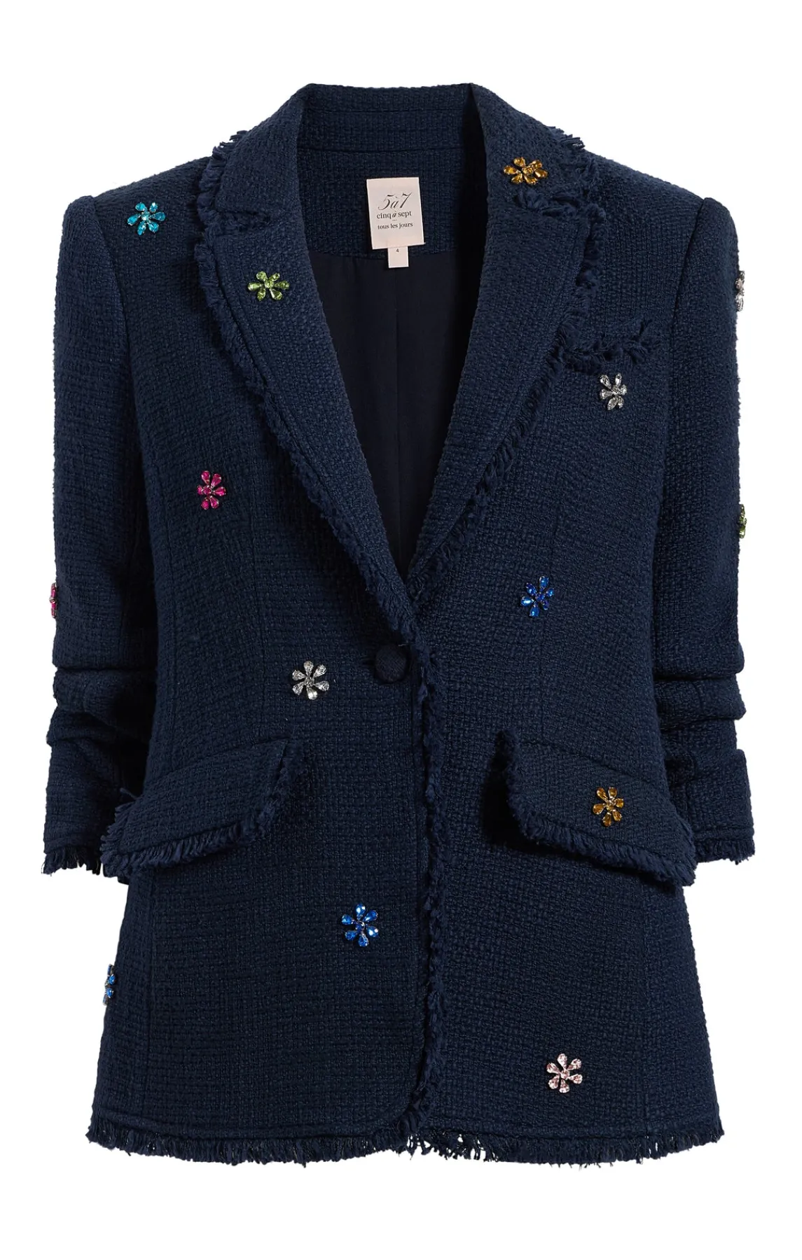 Cinq à Sept Ditsy Floral Boucle Khloe Blazer<Women Jackets