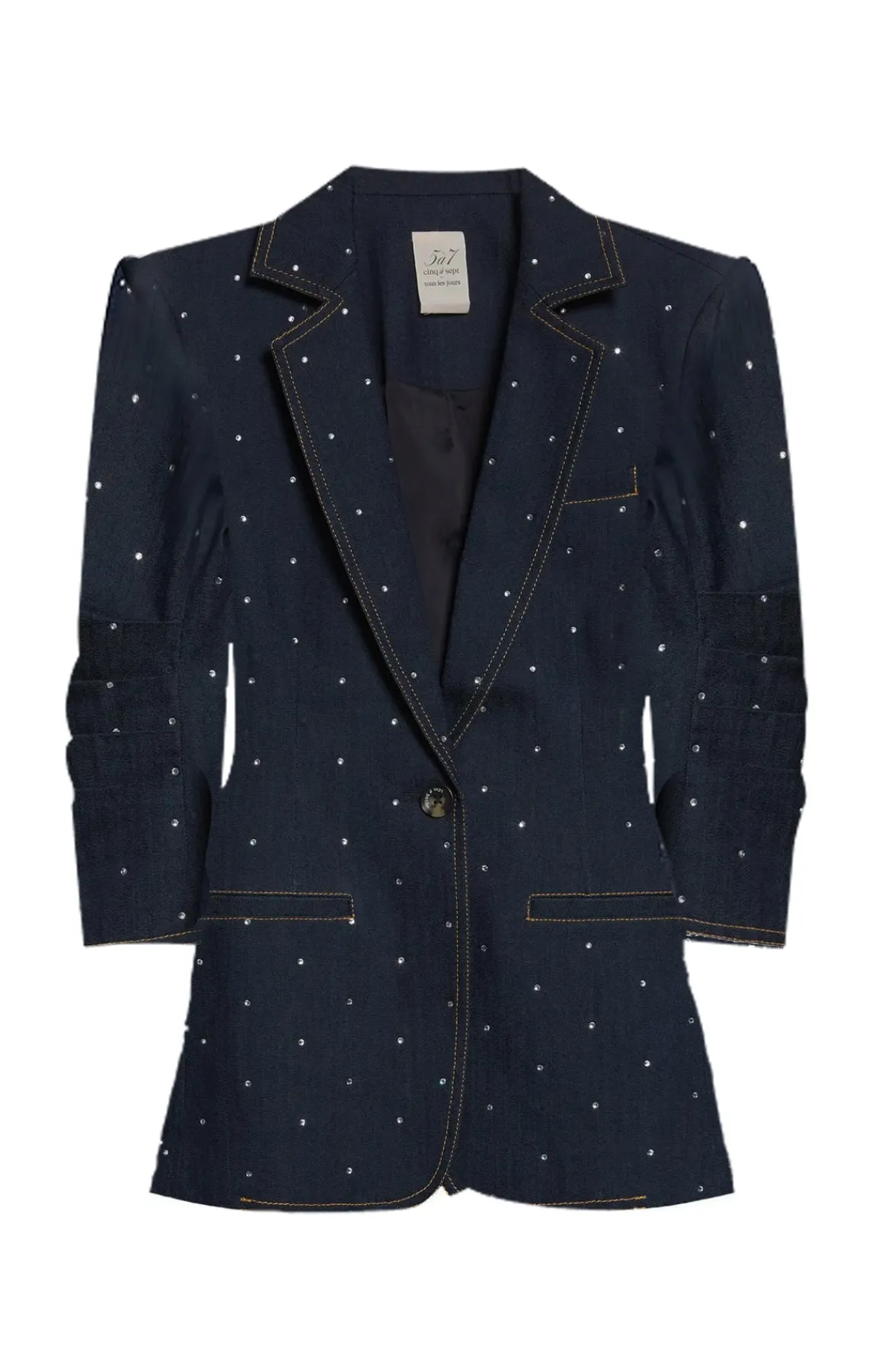 Cinq à Sept Ditsy Rhinestone Khloe Blazer<Women Jackets | Denim