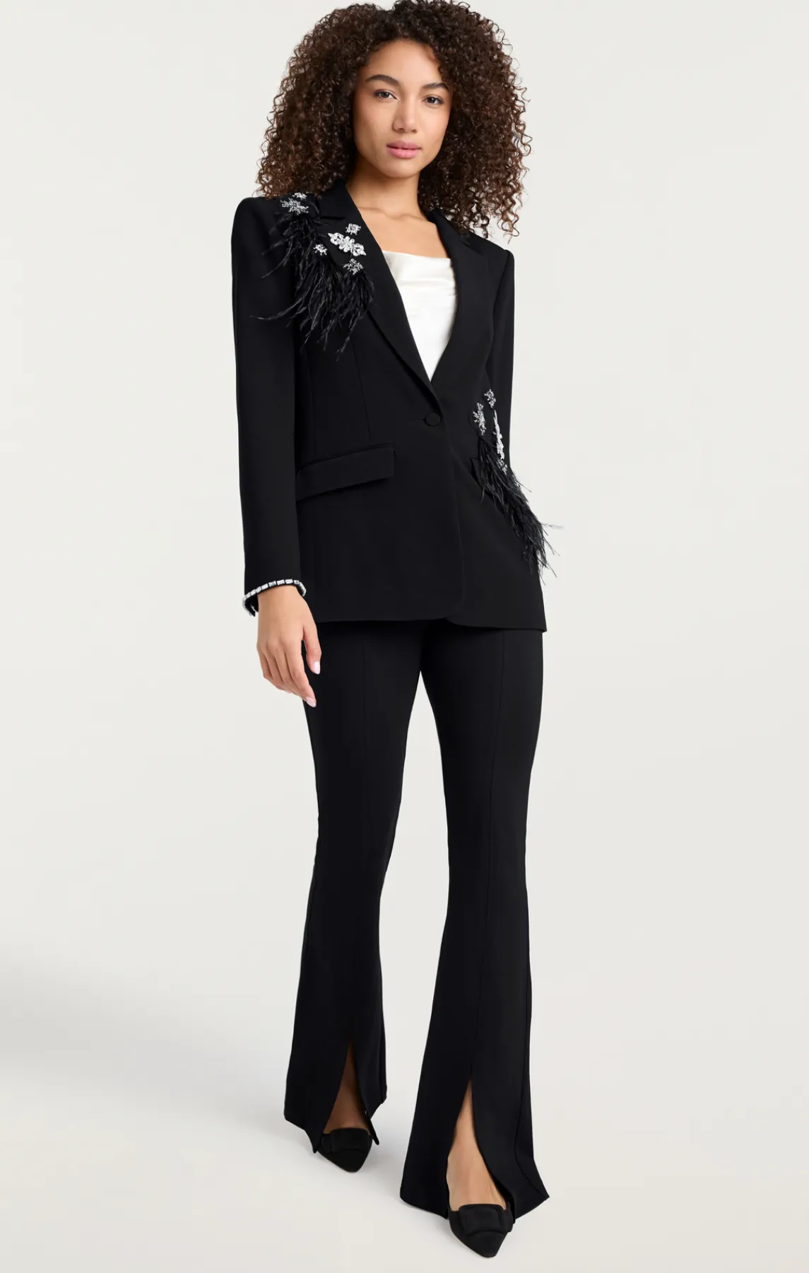 Cinq à Sept Feather Bouquet Jamila Blazer<Women Blazers | Jackets