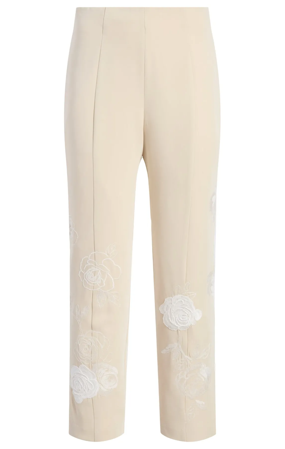 Cinq à Sept Floating Roses Embellished Cropped Brianne Pant<Women Pants