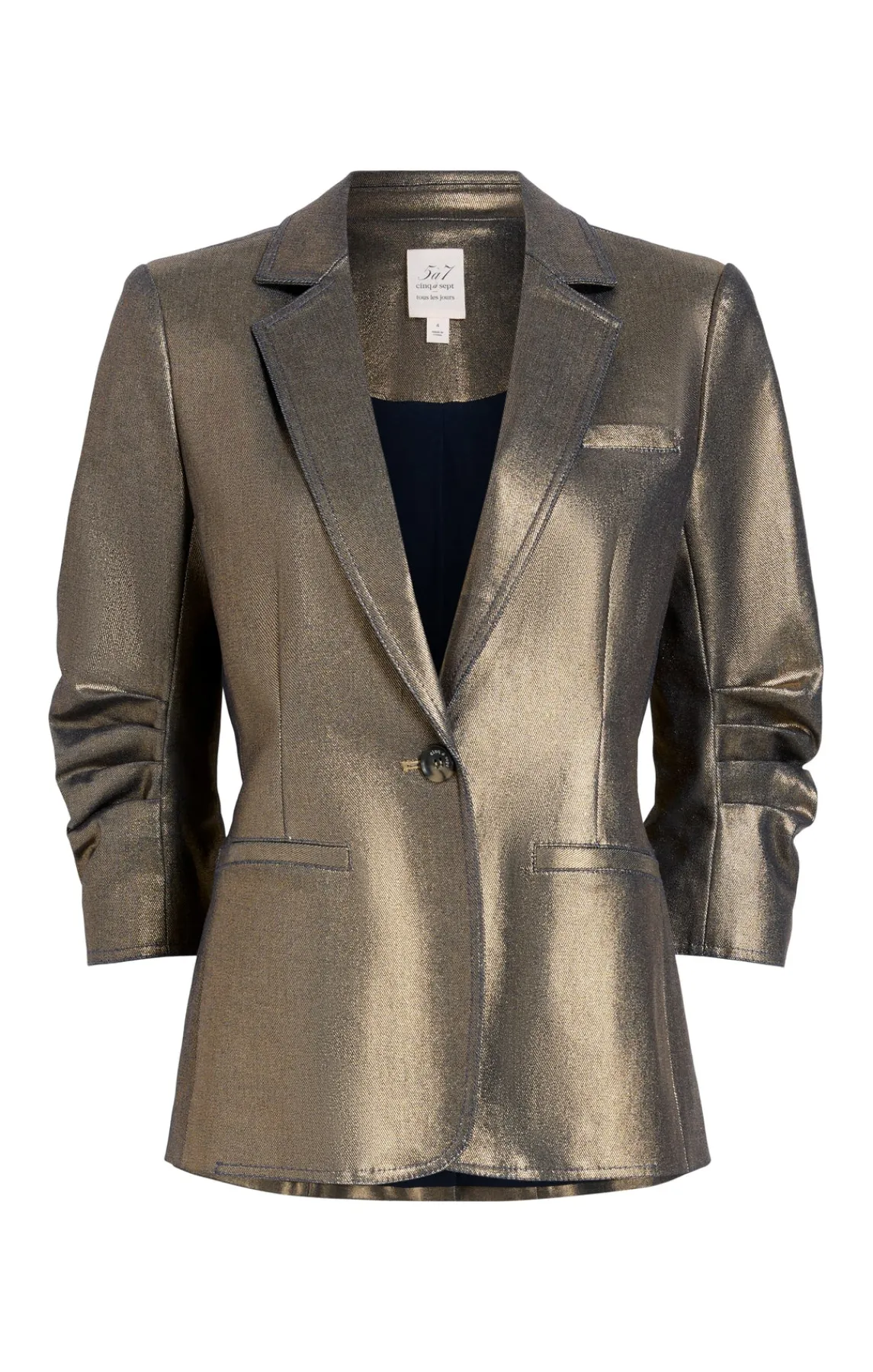 Cinq à Sept Coated Khloe Blazer<Women Blazers