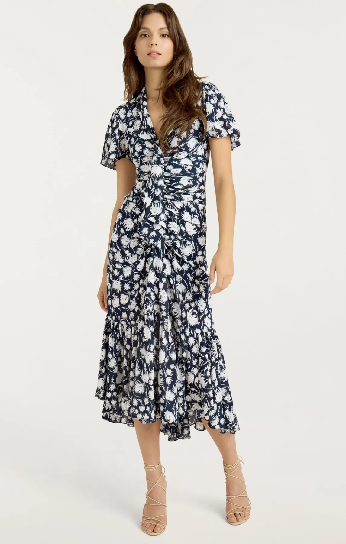 Cinq à Sept Graphic Floral Peeta Dress<Women Midi