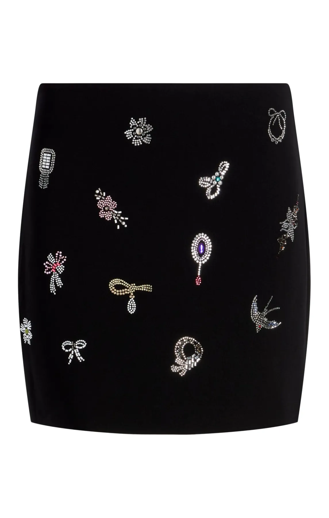 Cinq à Sept Heatset Brooches Embellished Doris Skirt<Women Skirts