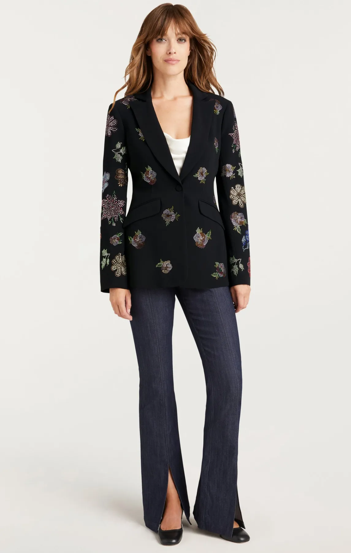 Cinq à Sept Heatset Pansy Garden Cheyenne Blazer<Women Blazers