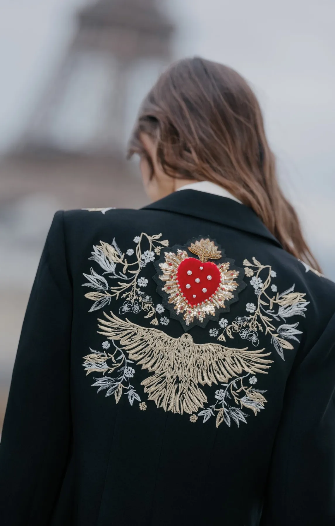 Cinq à Sept Heritage Patch Cheyenne Blazer<Women Blazers