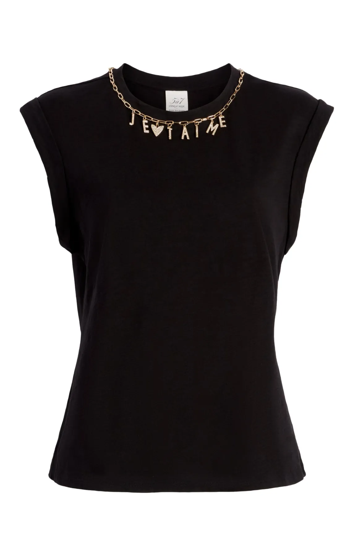 Cinq à Sept Je T'aime Necklace Bella Tee<Women Tees & Pullovers