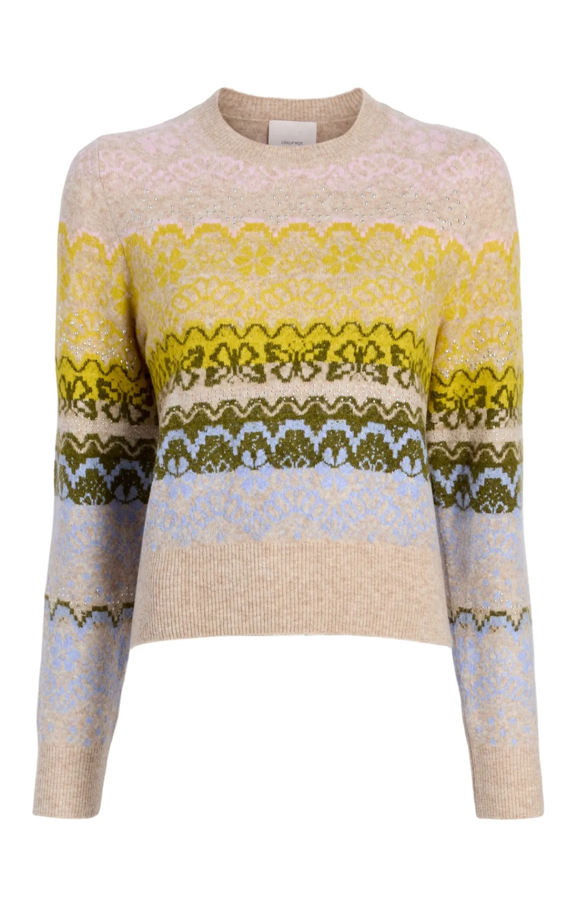 Cinq à Sept Lace Fair Isle Pullover<Women Sweaters & Knits | Sweaters & Knits