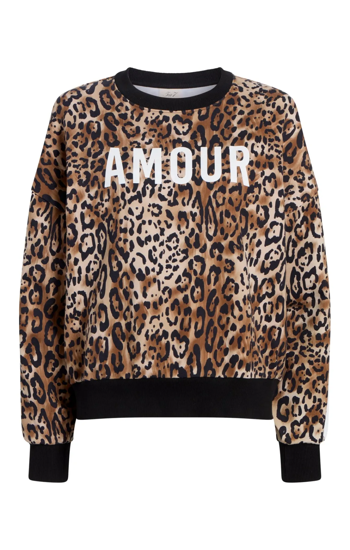 Cinq à Sept Leopard Amour Brandy Sweatshirt Pullover<Women Sweaters & Knits | Sweaters & Knits