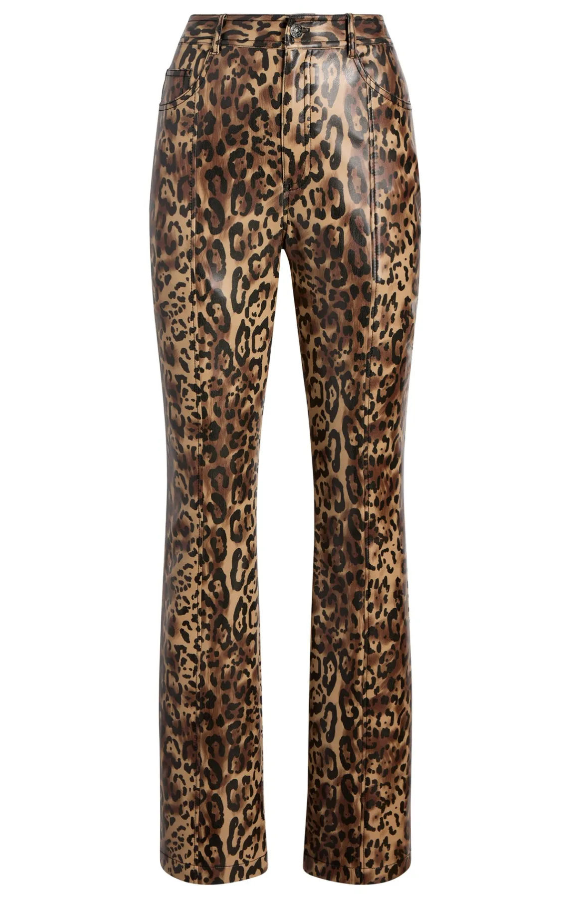 Cinq à Sept Leopard Vegan Leather Miller Pant<Women Pants