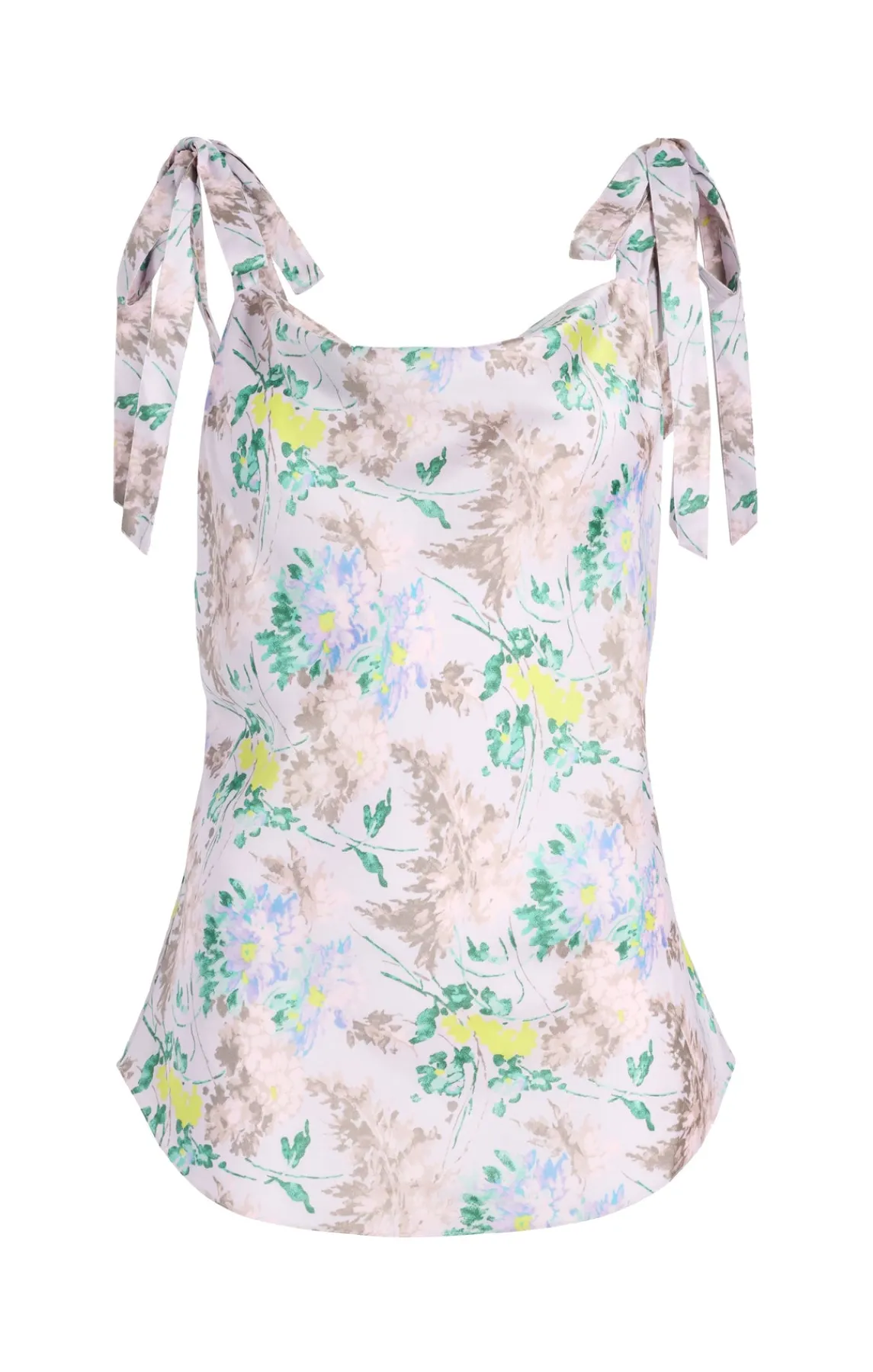 Cinq à Sept Light Washed Floral Tied Marta Cami<Women Tank Tops & Camisoles