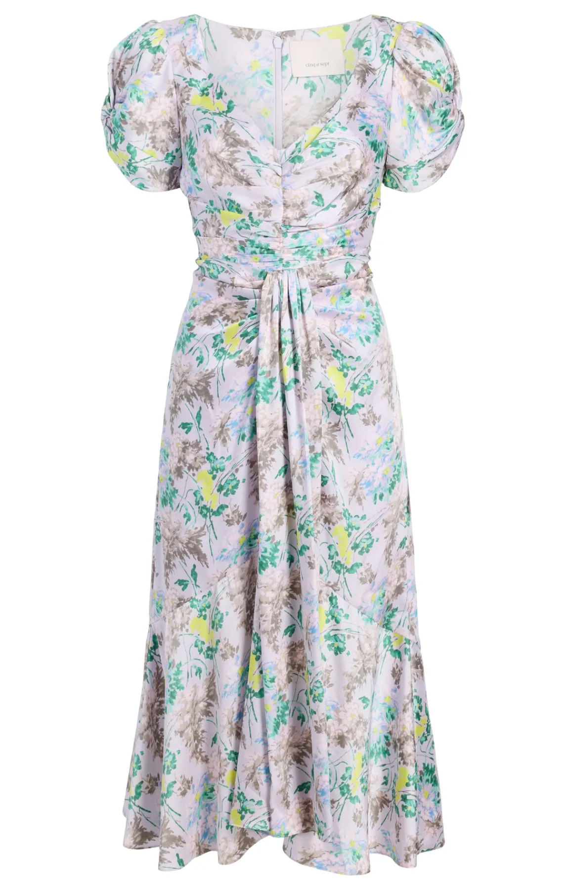 Cinq à Sept Light Washed Floral Walker Dress<Women Midi