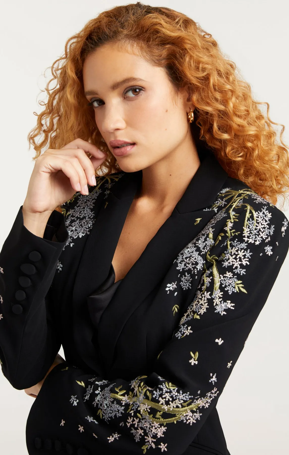 Cinq à Sept Lilac Vine Embellished Cheyenne Blazer<Women Jackets