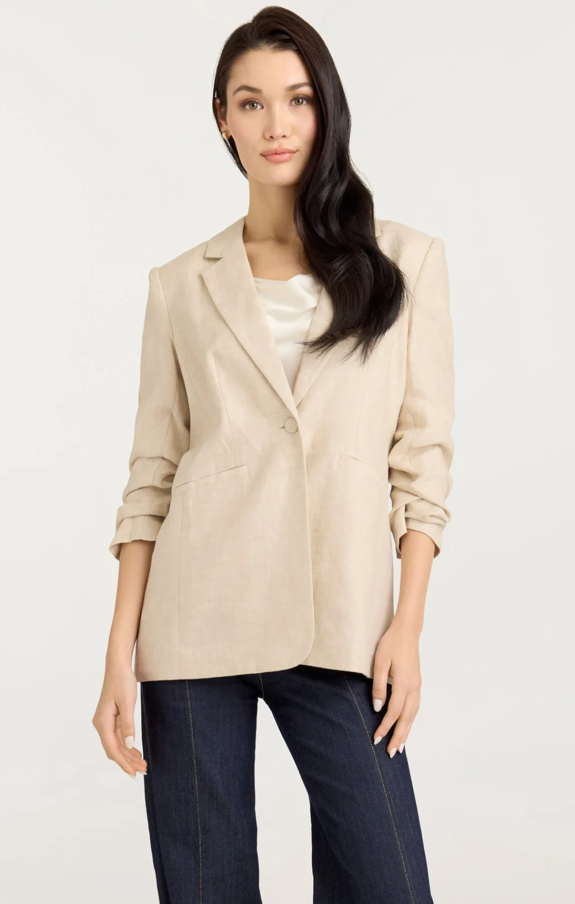 Cinq à Sept Linen Kylie Blazer<Women Blazers