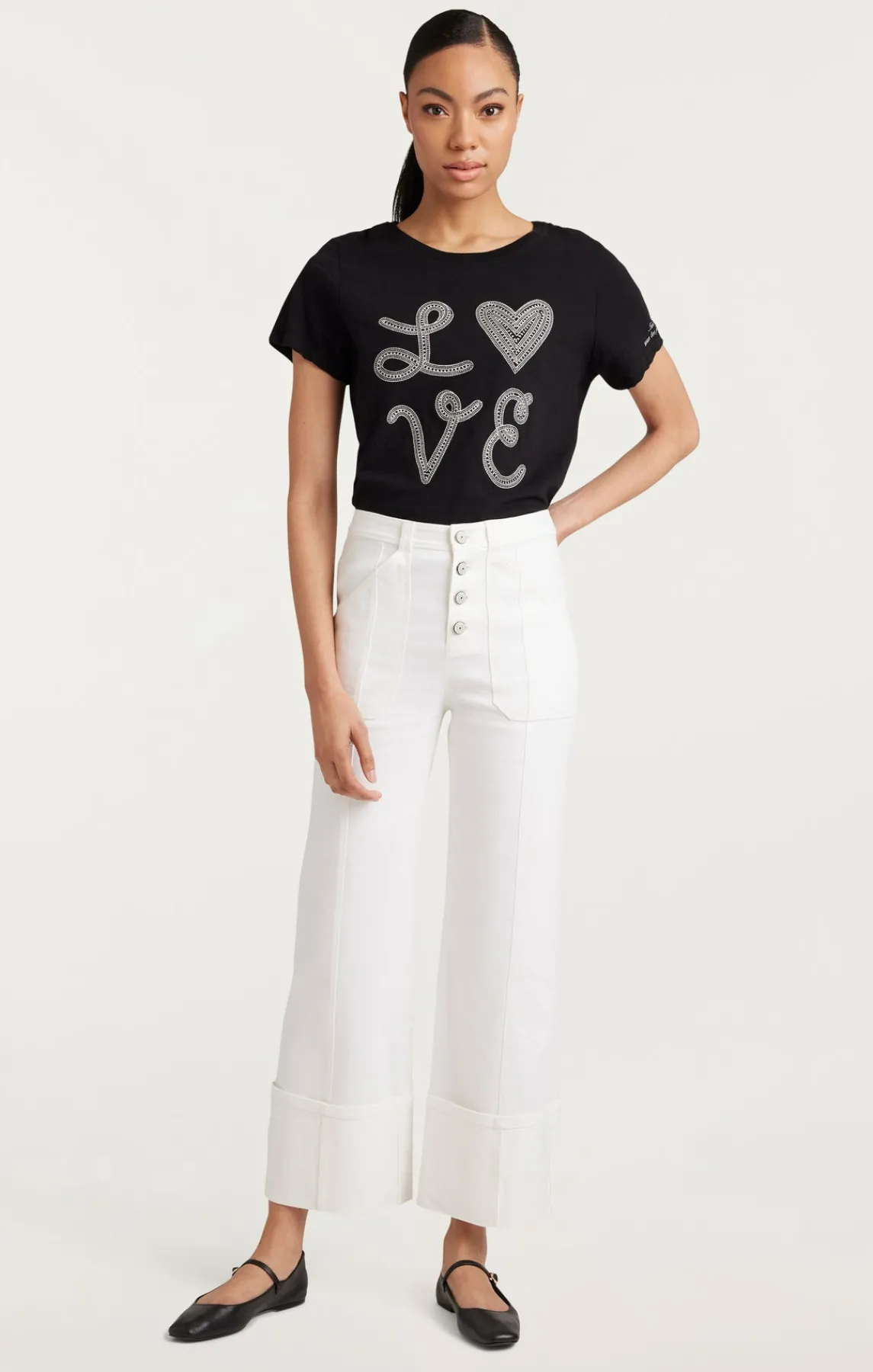 Cinq à Sept Love Heart Tee<Women Tees & Pullovers