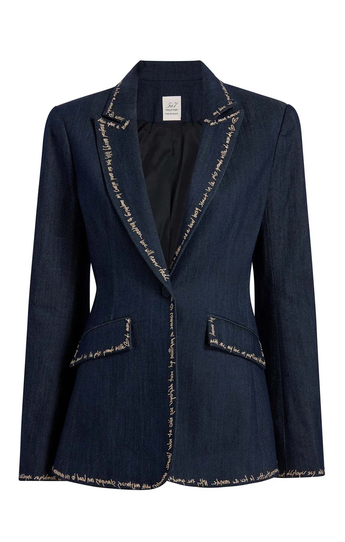 Cinq à Sept Love Letter Denim Cheyenne Blazer<Women Blazers | Jackets