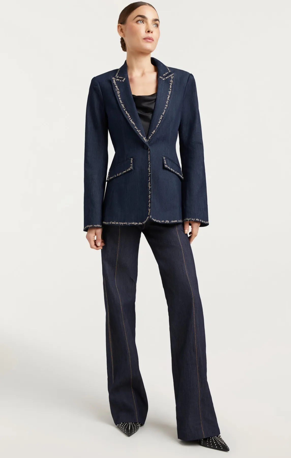 Cinq à Sept Love Letter Denim Cheyenne Blazer<Women Blazers | Jackets