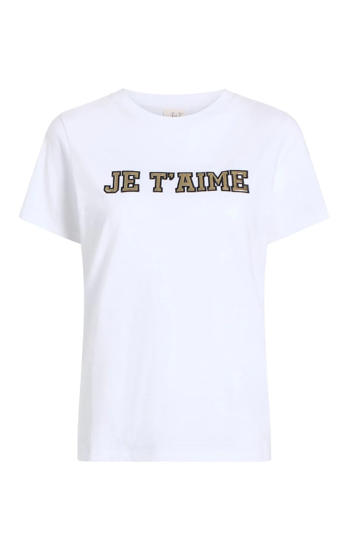 Cinq à Sept Metallic Leather Je T'aime Tee<Women Tees & Pullovers