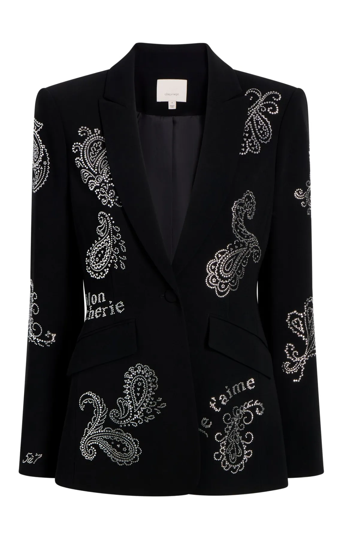 Cinq à Sept Mini Paisley Embellished Cheyenne Blazer<Women Blazers