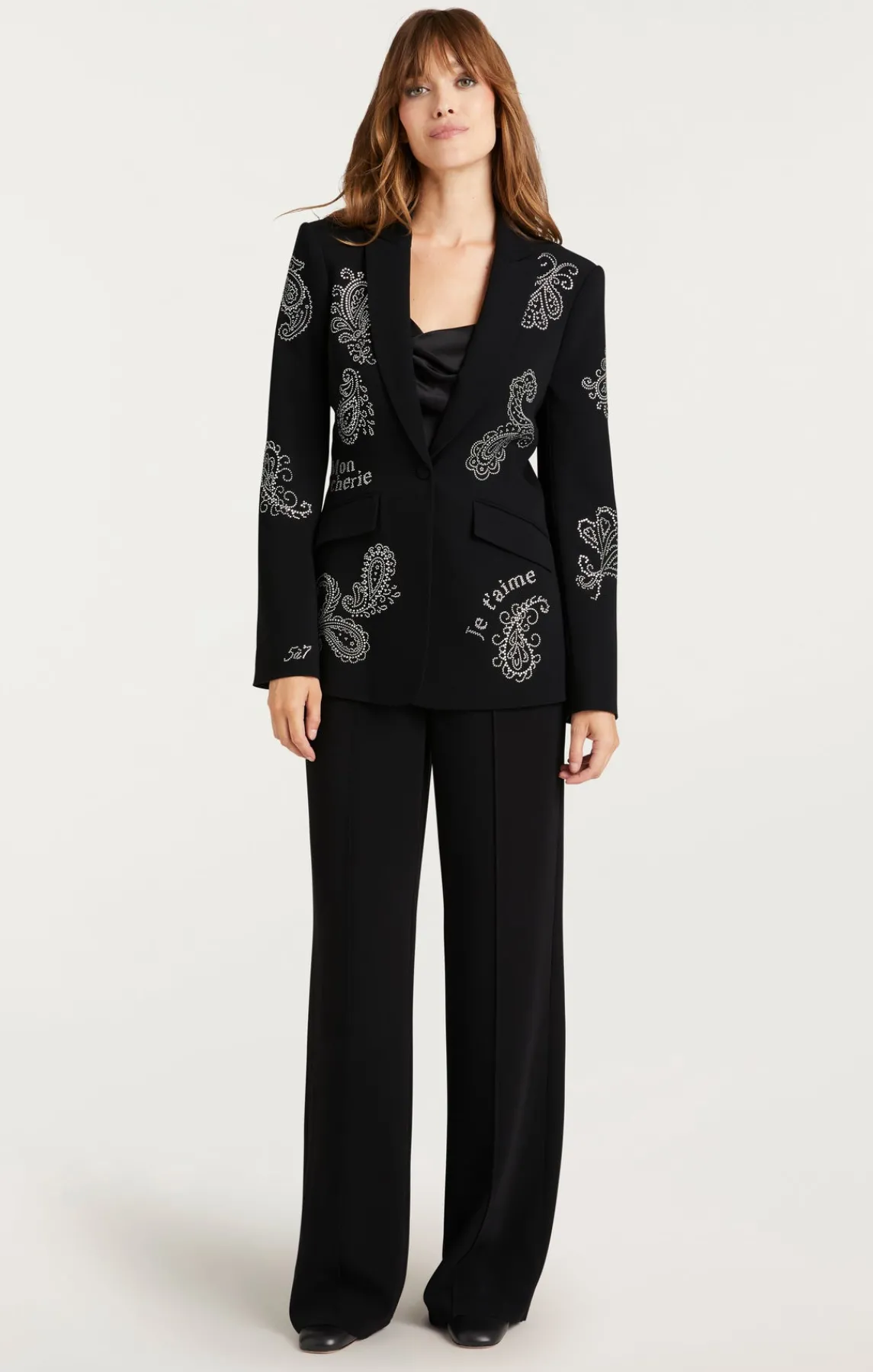 Cinq à Sept Mini Paisley Embellished Cheyenne Blazer<Women Blazers