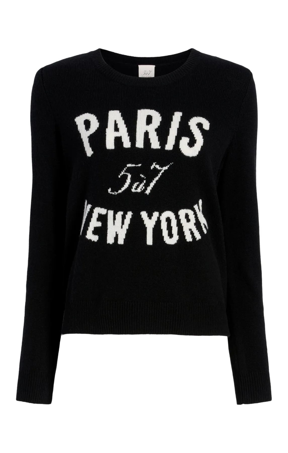 Cinq à Sept Paris New York Graphic Crewneck Pullover<Women Long Sleeve Tops | Sweaters & Knits