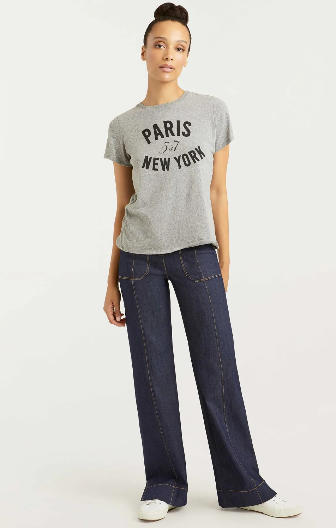 Cinq à Sept Paris New York Tee<Women Tees & Pullovers