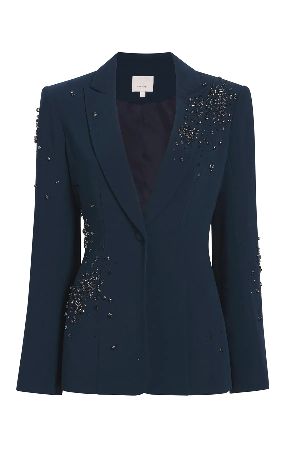 Cinq à Sept Rhinestone Crackle Embellished Cheyenne Blazer<Women Jackets