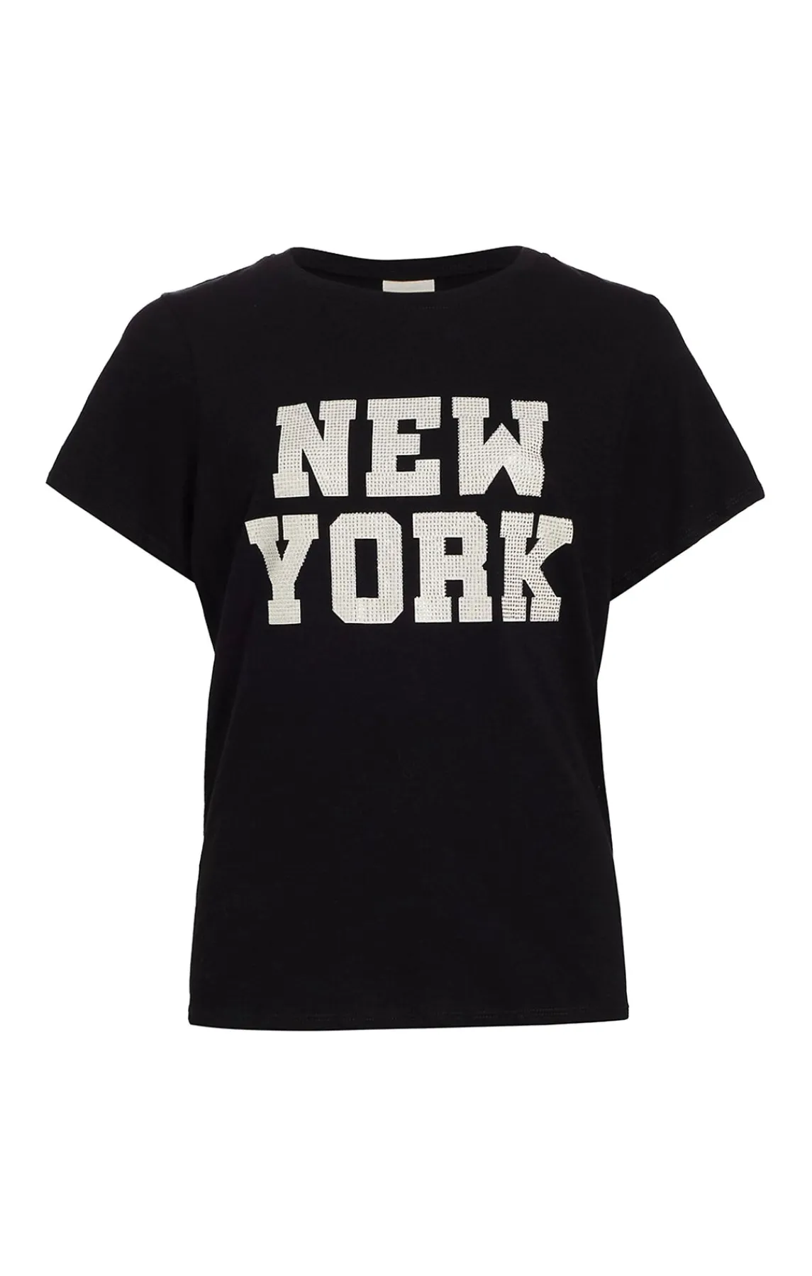 Cinq à Sept Rhinestone Paris New York Tee<Women Tees & Pullovers