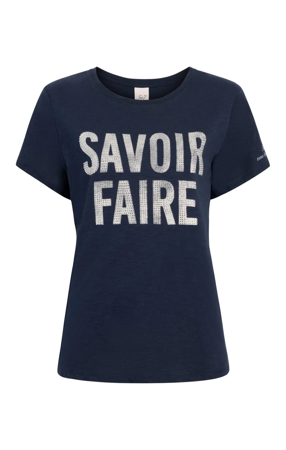 Cinq à Sept Rhinestone Savoir Faire Tee<Women Tees & Pullovers