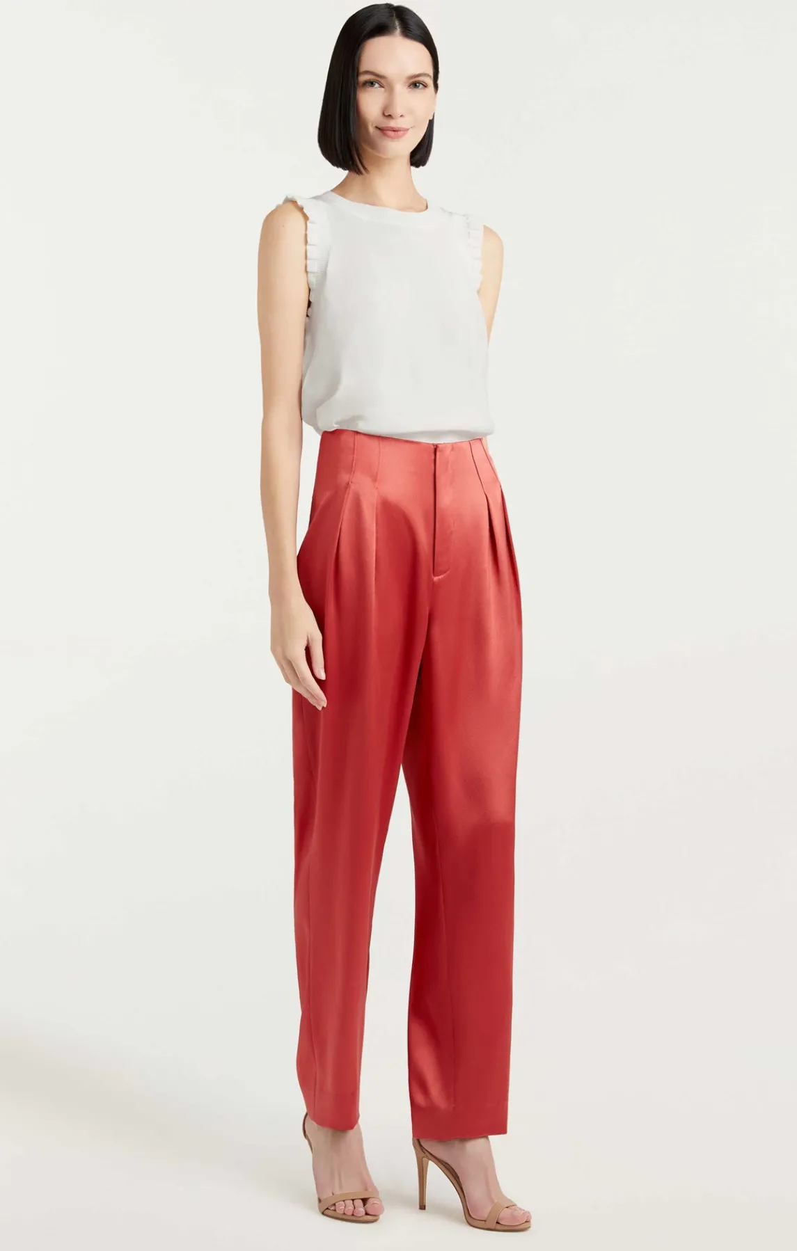 Cinq à Sept Satin Ruthy Pant<Women Pants