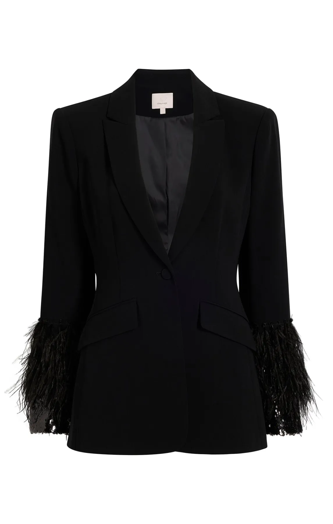 Cinq à Sept Sequin And Feather Cheyenne Blazer<Women Jackets