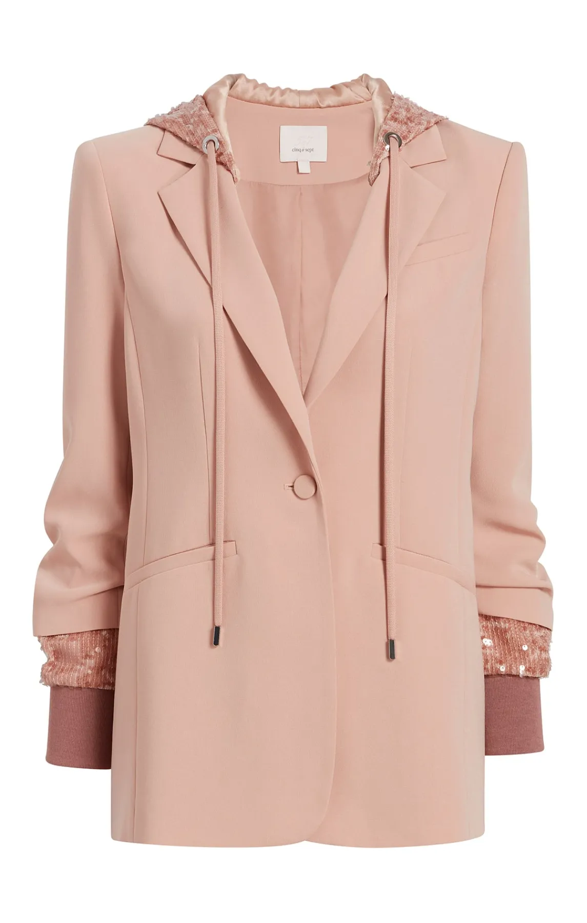 Cinq à Sept Sequin Hooded Khloe Blazer<Women Jackets