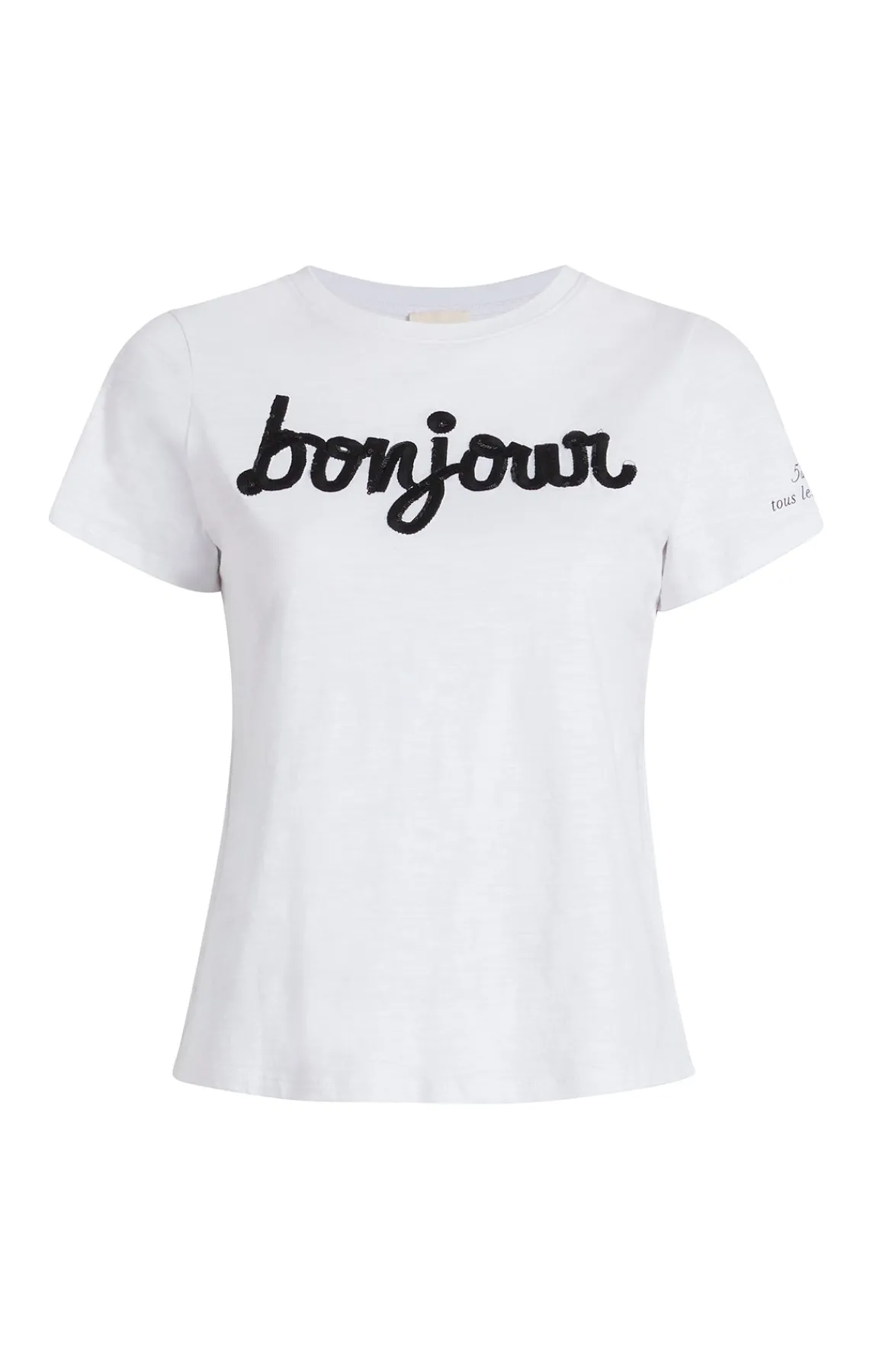 Cinq à Sept Shrunken Fringe Bonjour Tee<Women Tees & Pullovers