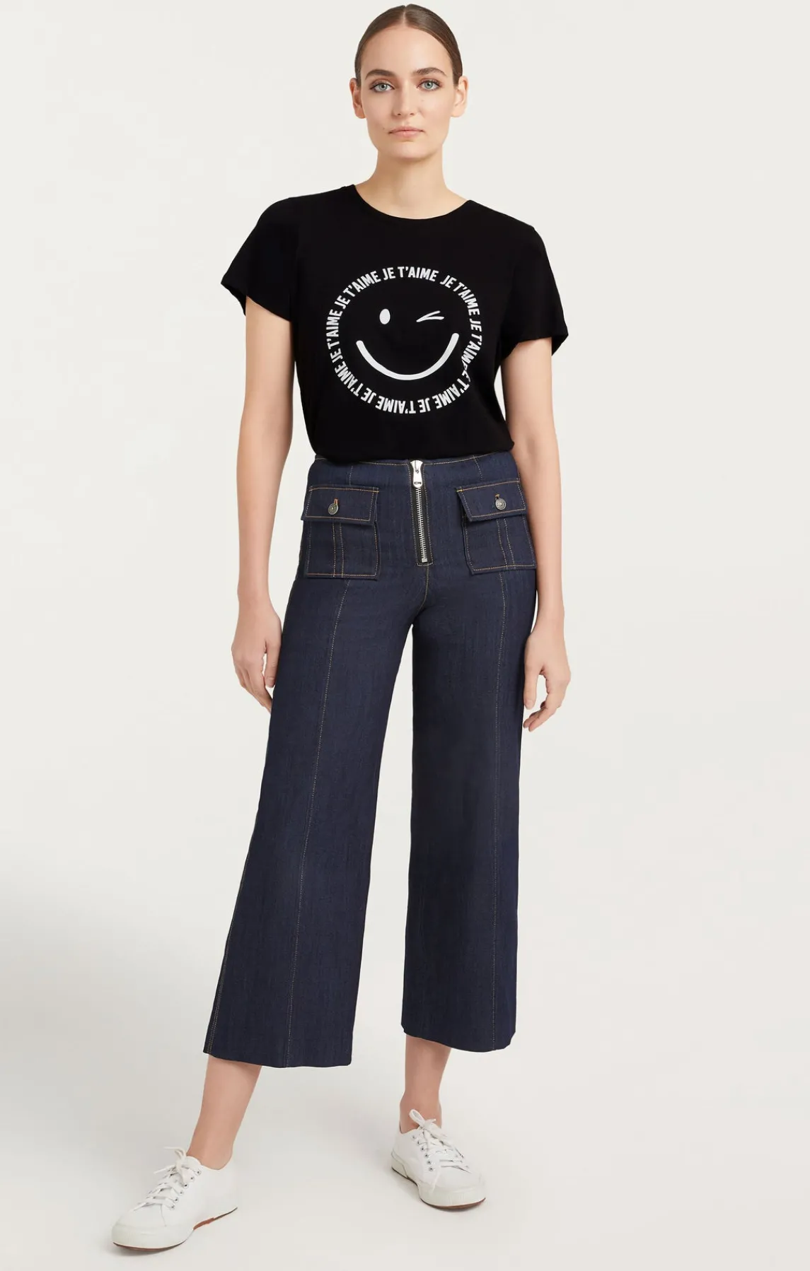 Cinq à Sept Smiley Je Taime Tee<Women Tees & Pullovers